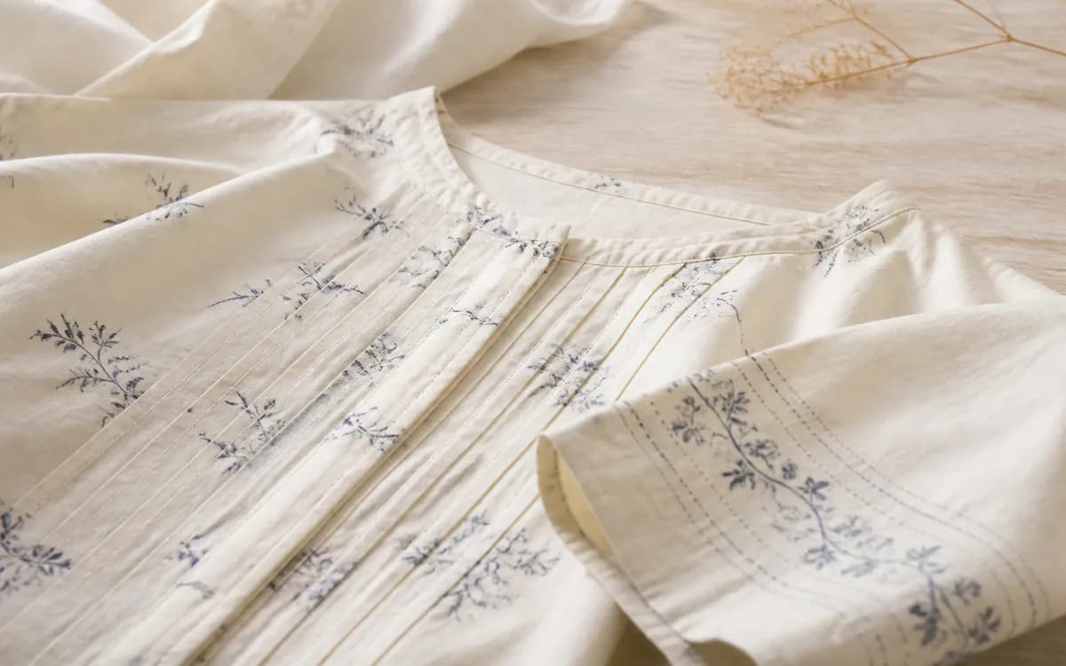 Editorial still life of cotton fabric, representing fabrics & textiles sourcing in Erode, Tamil Nadu