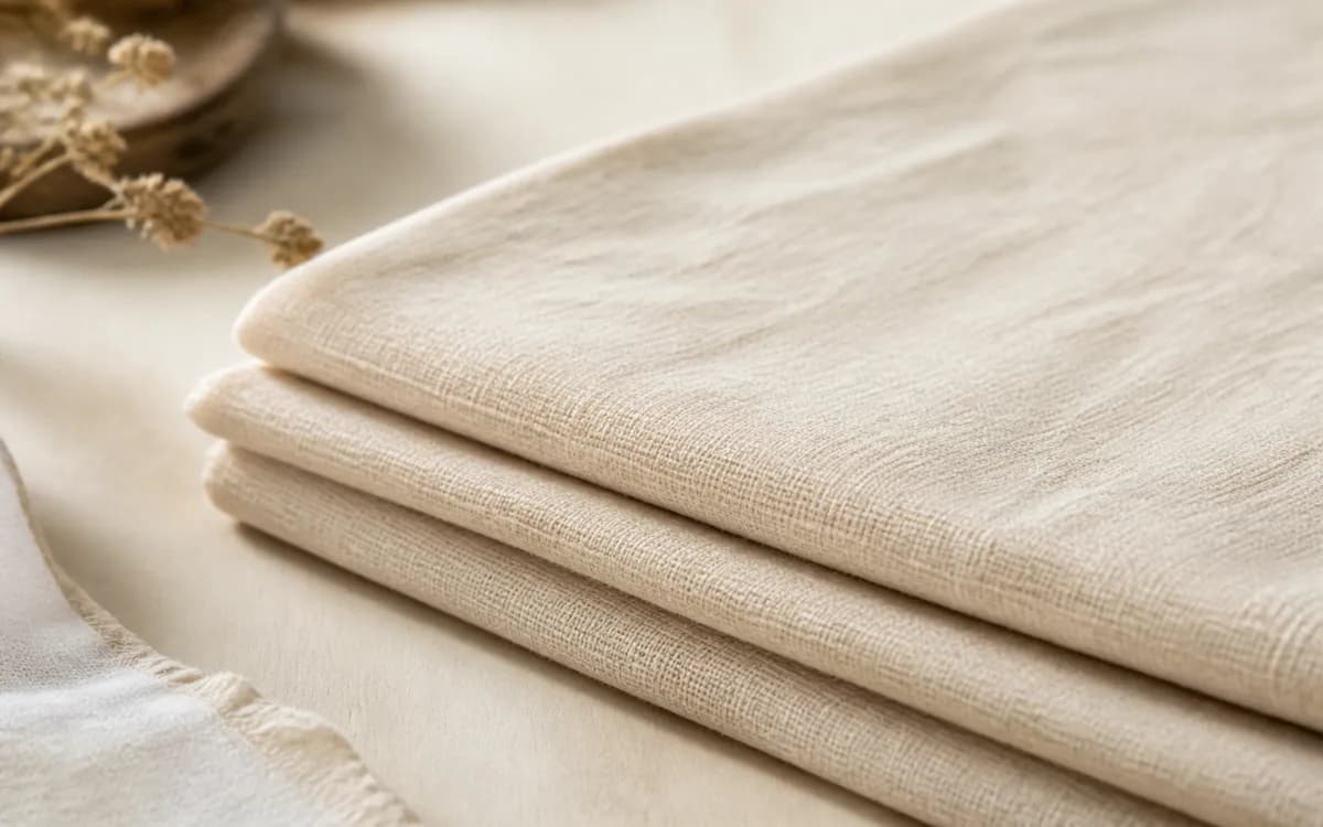 Editorial still life of palazzo fabric, representing leggings & bottomwear sourcing in Tirupur, Tamil Nadu