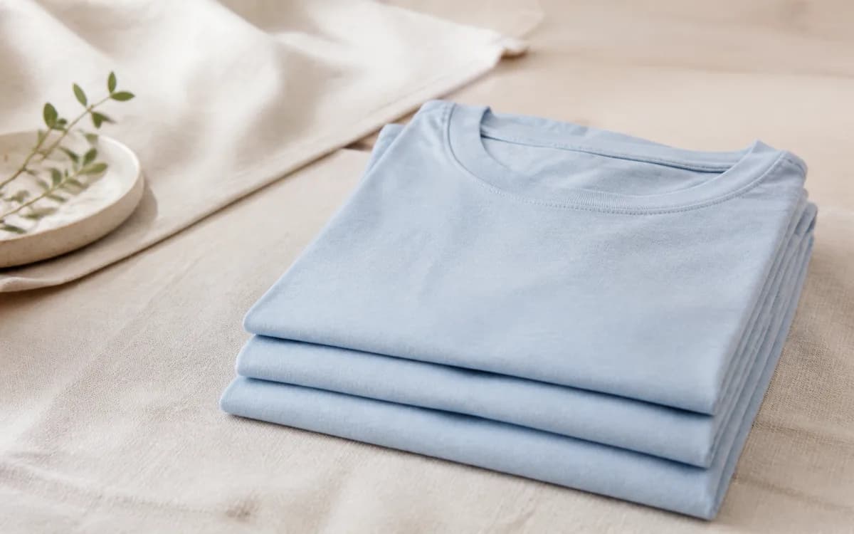 Editorial still life of sage loungewear, representing nightwear & loungewear sourcing in Kolkata, West Bengal