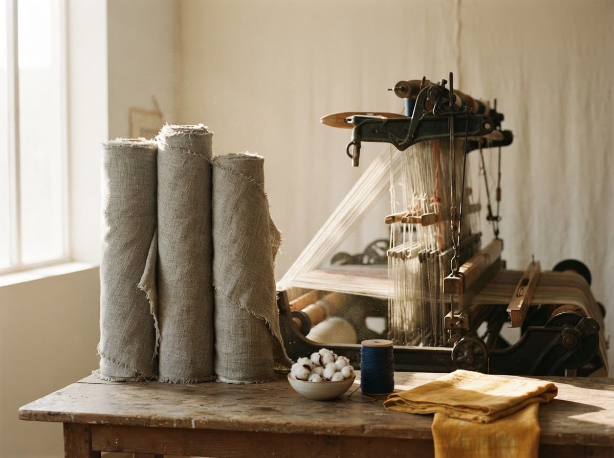 Powerloom & grey fabric — Bhiwandi textile cluster